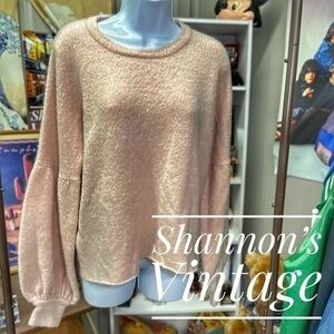 Stone Row sz medium big sleeve crewneck sweater A23